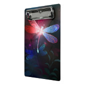 Gloeiende rode libel mini klembord (Angled2)