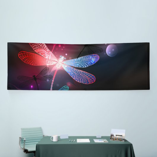 Gloeiende rode libel spandoek (Beurs)