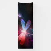 Gloeiende rode libel spandoek (Verticaal)