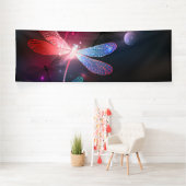 Gloeiende rode libel spandoek (Insitu)