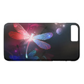 Gloeiende rode libellen Case-Mate iPhone case (Achterkant (Horizontaal))