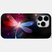 Gloeiende rode libellen Case-Mate iPhone case (Achterkant (horizontaal))