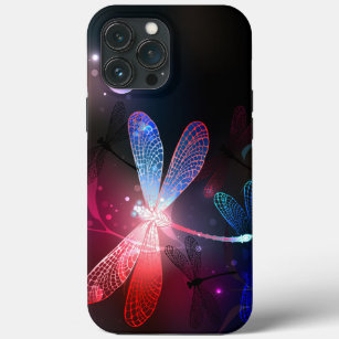 Gloeiende rode libellen Case-Mate iPhone case