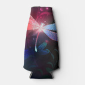 Gloeiende rode libellen flesjeskoeler (Voorkant)