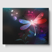 Gloeiende rode libellen gastenboek (Voorkant)