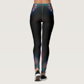Gloeiende rode libellen leggings (Achterkant)