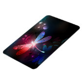 Gloeiende rode libellen magneet (Linkerzijde)