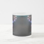 Gloeiende rode libellen matglas koffiemok (Center)