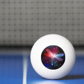 Gloeiende rode libellen pingpongbal (Net)