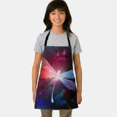 Gloeiende rode libellen schort (Insitu)