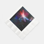 Gloeiende rode libellen servet (Hoek)