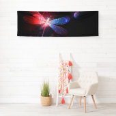 Gloeiende rode libellen spandoek (Insitu)
