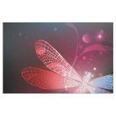 Gloeiende rode libellen stof (Fat Quarter)