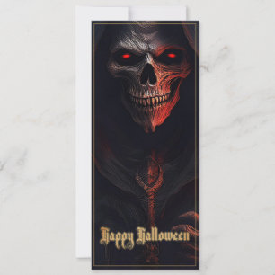 Gloeiende Rode Ogen Reaper Halloween Kunst