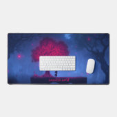 Gloeiende Roze Magische Wereld Bureaumat (Keyboard & Muis)