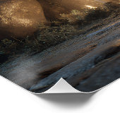 Gloeiende Runic Grotwand Perfect Poster (Hoek)