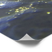 Gloeiende Schelp op Strand Onder Poster (Hoek)
