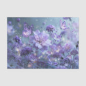 Gloeiende Sering Vlinder Bloesem Decoupage Tissuepapier (Voorkant)