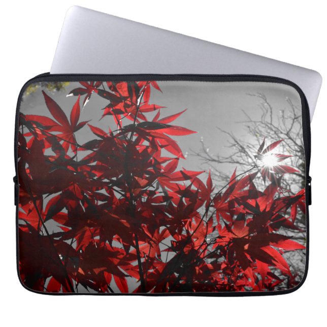 Gloeiende sintels van de herfst laptop sleeve (Voorkant)