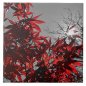 Gloeiende sintels van de herfst tegeltje (Voorkant)