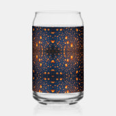 Gloeiende Sky Lantaarns in de nacht Blikvorm Glas (Achterkant)