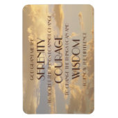 Gloeiende Sky Serenity Prayer Flexi Magnet Magneet (Verticaal)