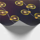 Gloeiende snaarlichten cadeaupapier (Hoek)