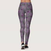 Gloeiende Spinnen paarse - mystieke arachnide Leggings (Achterkant)