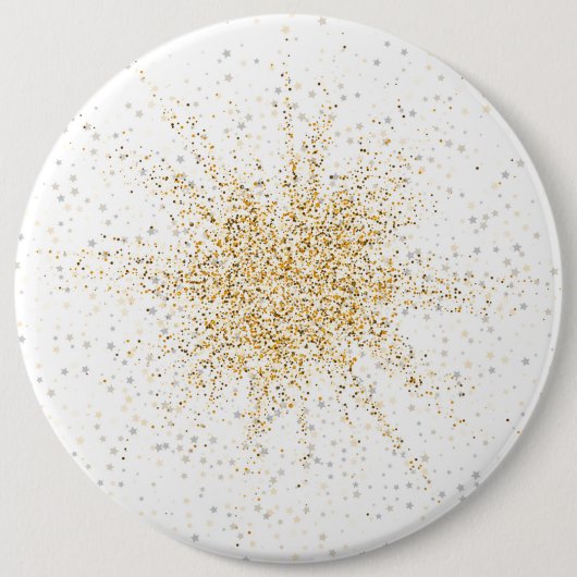 Gloeiende Ster 2 Ronde Button 6,0 Cm (Voorkant)