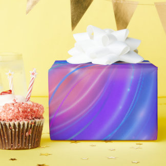 Gloeiende strepen levendig en dynamisch cadeaupapier