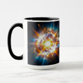 Gloeiende Supernova Energie Kosmische Ruimte Weten Mok (Links)