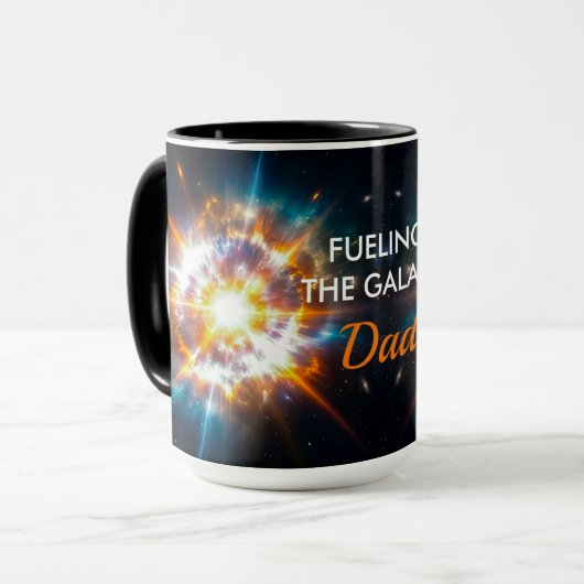Gloeiende Supernova Energie Kosmische Ruimte Weten Mok (Voorkant links)