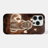 Gloeiende telefoon iPhone hoesje (Achterkant horizontaal)