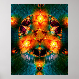 Gloeiende toverstaf poster