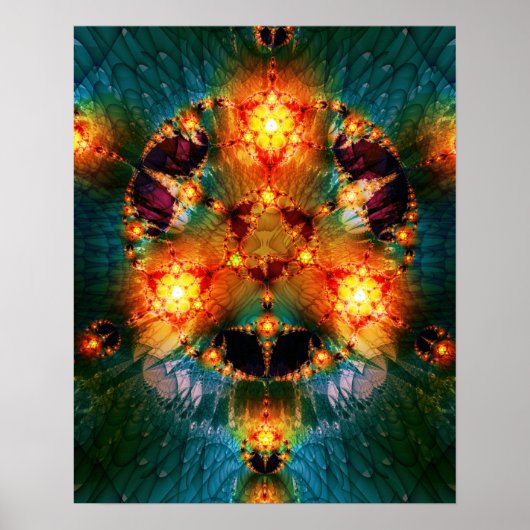 Gloeiende toverstaf poster (Voorkant)