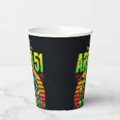 Gloeiende UFO's doemen op over Area 51 Papieren Bekers (Links)