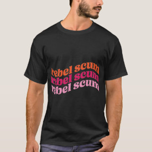 Gloeiende vacuümbuis black light stijl t-shirt