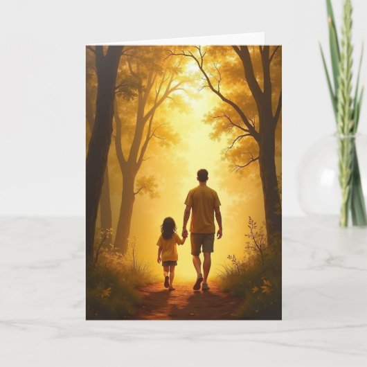 Gloeiende Vaderdag Wandelkaart Kaart (Voorkant)