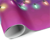 Gloeiende vakantielichten cadeaupapier (Rol Hoek)