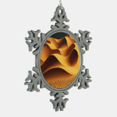 Gloeiende Valleien Tin Sneeuwvlok Ornament (Links)