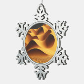 Gloeiende Valleien Tin Sneeuwvlok Ornament (Rechts)