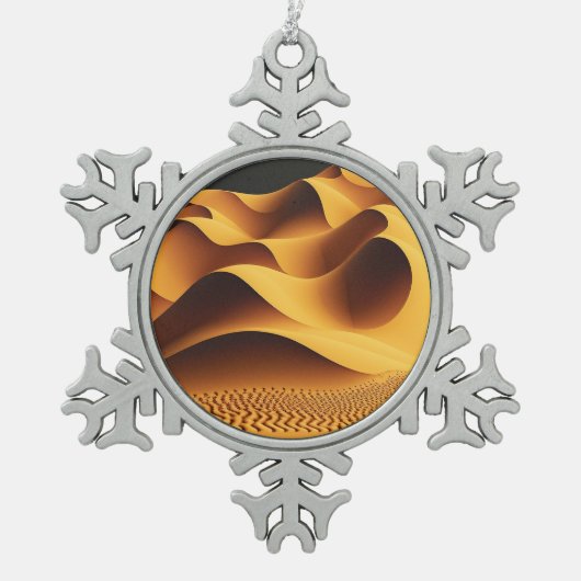 Gloeiende Valleien Tin Sneeuwvlok Ornament (Voorkant)