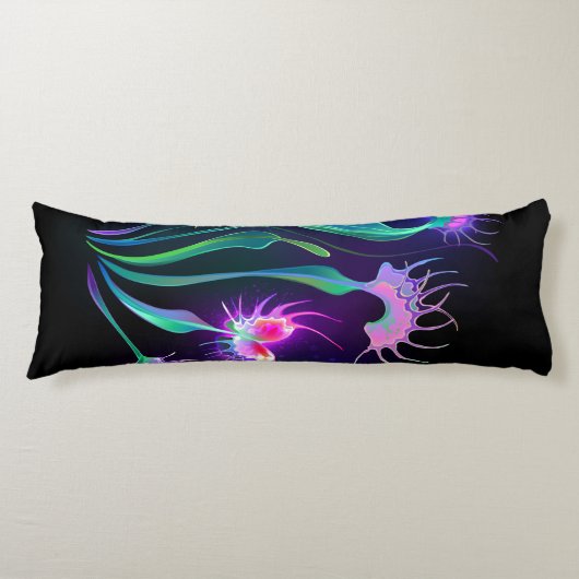 Gloeiende Venus Flytrap Body Pillow Lichaamskussen (Voorkant)