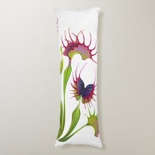 Gloeiende Venus Flytrap Body Pillow Lichaamskussen (Voorkant Verticaal)