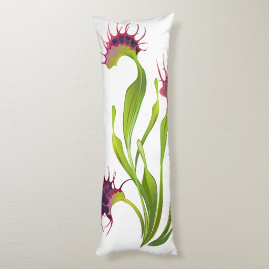 Gloeiende Venus Flytrap Body Pillow Lichaamskussen (Achterkant (Verticaal))