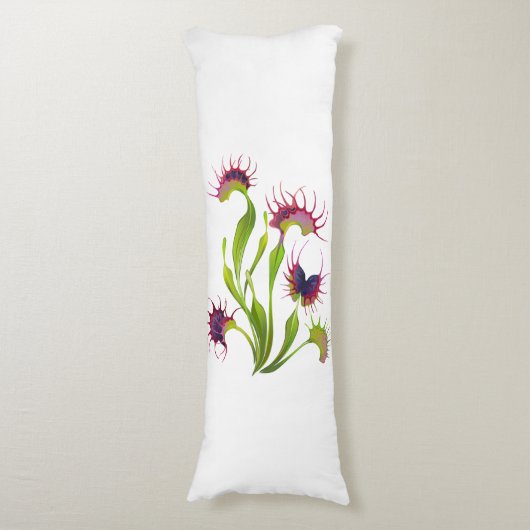 Gloeiende Venus Flytrap Body Pillow Lichaamskussen (Voorkant Verticaal)