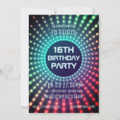 Gloeiende verjaardagsfeestje uitnodiging (Voorkant)