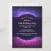 Gloeiende verjaardagsfeestje uitnodiging (Voorkant)