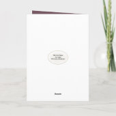 Gloeiende verjaardagskaarsen op een taart kaart (Achterkant)