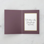 Gloeiende verjaardagskaarsen op een taart kaart (Binnen)